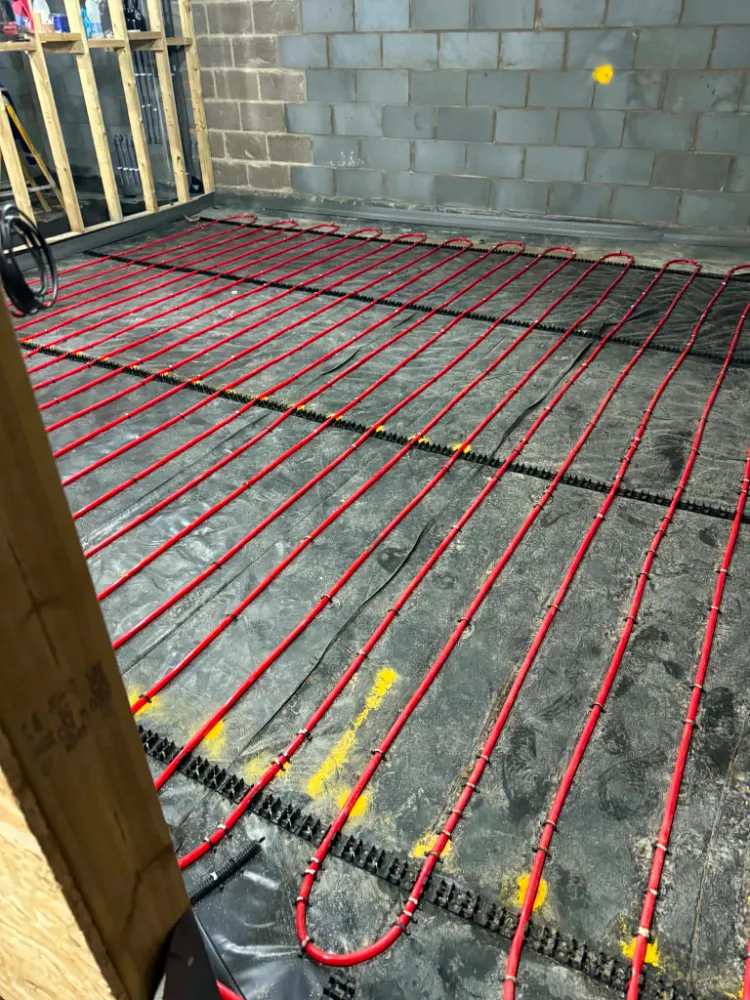 Willow grove house underfloor heating